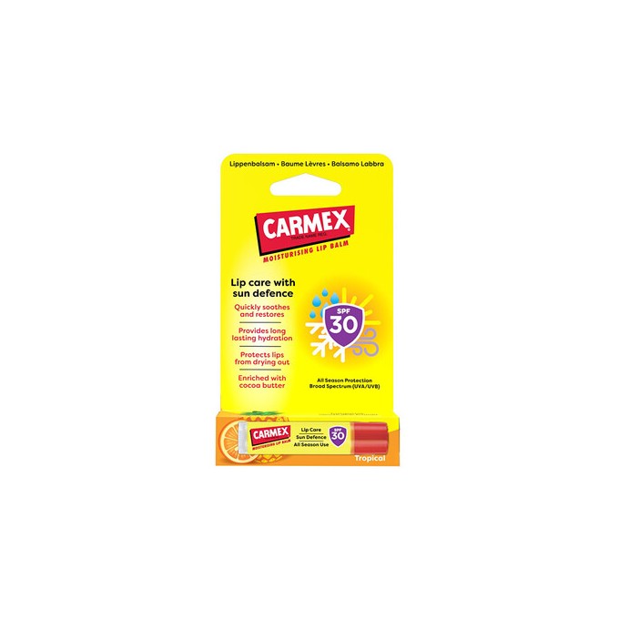 Carmex Sun Defense Tropical Lip Balm SPF 30 - Balzám na rty 4.2g