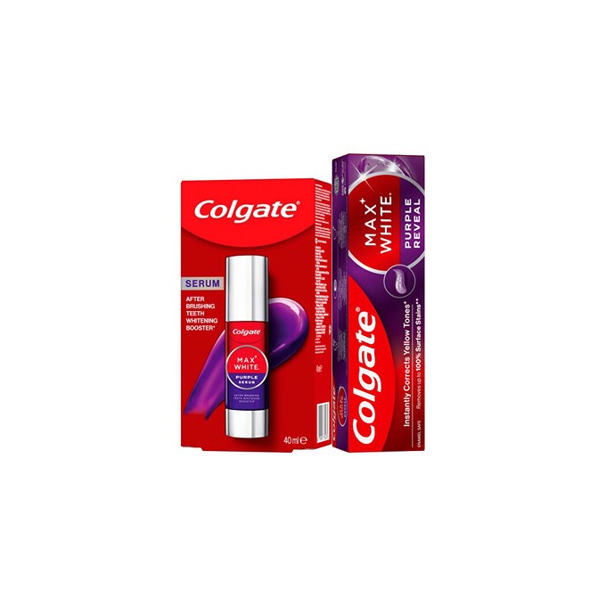 Colgate Max White Purple - Sada na bělení zubů