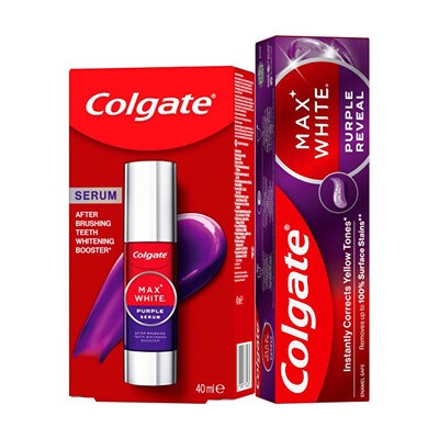 Colgate Max White Purple - Sada na bělení zubů