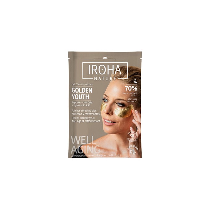 Iroha Golden Youth Eye Contour Patches - Polštářky pod oči 8ml