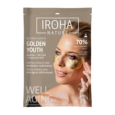 Iroha Golden Youth Eye Contour Patches - Polštářky pod oči 8ml