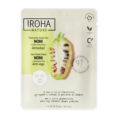 Iroha Noni Anti-Age Face Sheet Mask - Omlazující plátýnková maska 20ml