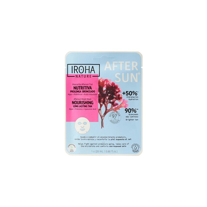 Iroha Nourishing Aftersun Face Sheet Mask - Vyživující maska 25ml