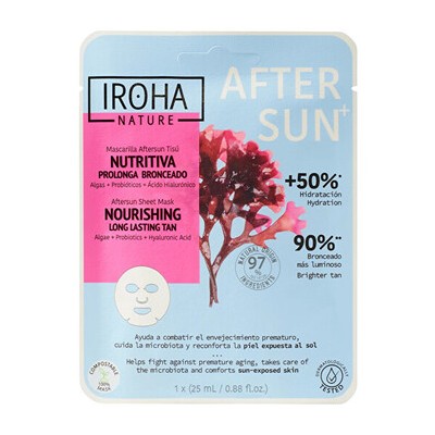 Iroha Nourishing Aftersun Face Sheet Mask - Vyživující maska 25ml