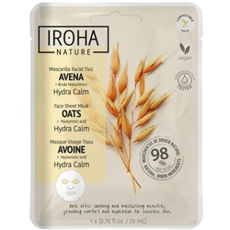 Iroha Oats Hydra Calm Face Sheet Mask - Zklidňující maska 20ml