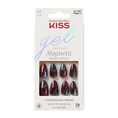 Kiss My Face Gel Fantasy Magnetic Moonlit Veil - Umělé nehty ( 28 ks )