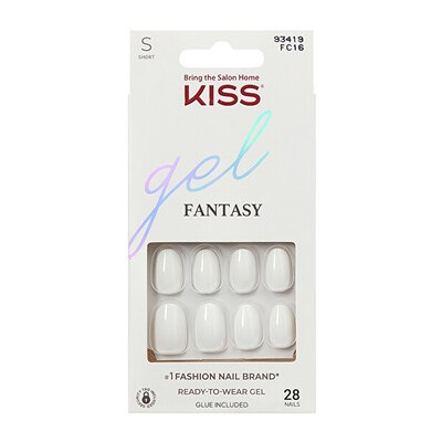 Kiss My Face Gel Fantasy Nails Happy Hands - Nalepovací nehty ( 28 ks )
