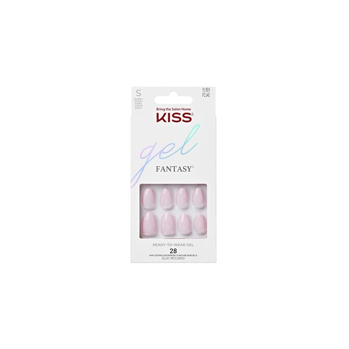 Kiss My Face Gel Fantasy Nails Pure Love - Umělé nehty ( 28 ks )