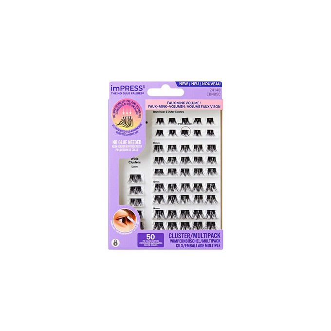 Kiss My Face imPRESS Pre-glued Cluster Multi 05 - Trsové řasy