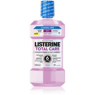 Listerine Total Care Teeth Protection Mild Taste - Ústní voda kompletní péče bez alkoholu 1000ml