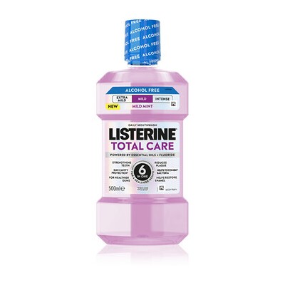 Listerine Total Care Teeth Protection Mild Taste - Ústní voda kompletní péče bez alkoholu 1000ml