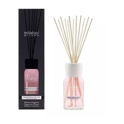 Millefiori Natural Magnolia Blossom & Wood - Skleněný difuzér 100ml