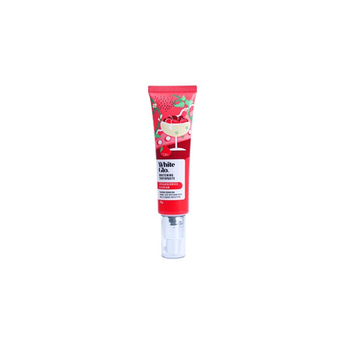 White Glo Strawberries and Cream Whitening Toothpaste - Zubní pasta 70.0g