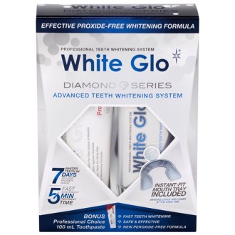 White Glo Diamond Series Advanced Teeth Whitening System - Set for saf