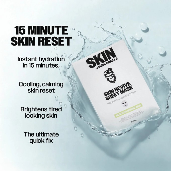 Slick Gorilla Skin Revive Sheet Mask - Plátýnková maska ( 3 ks )