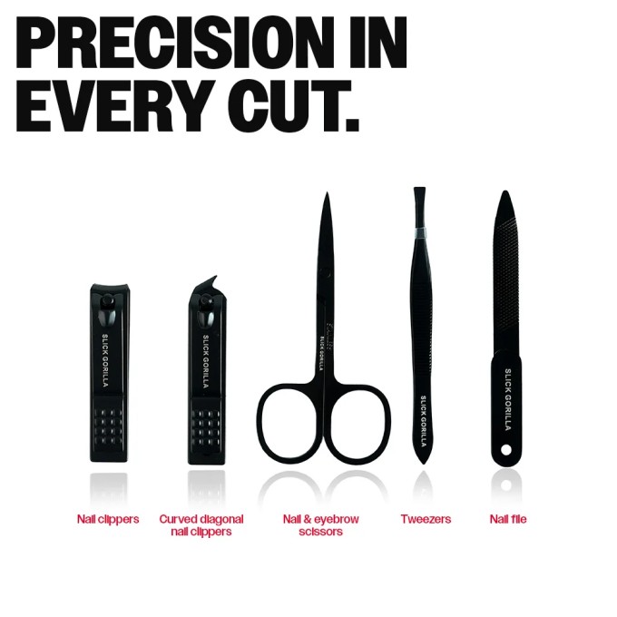 Slick Gorilla Nail & Eye Brow Kit - Sada na úpravu nehtů a obočí