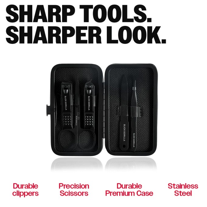 Slick Gorilla Nail & Eye Brow Kit - Sada na úpravu nehtů a obočí