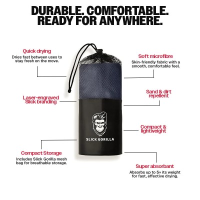 Slick Gorilla Microfibre Towel - Rychleschnoucí ručník na vlasy