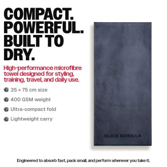 Slick Gorilla Microfibre Towel - Rychleschnoucí ručník na vlasy 2