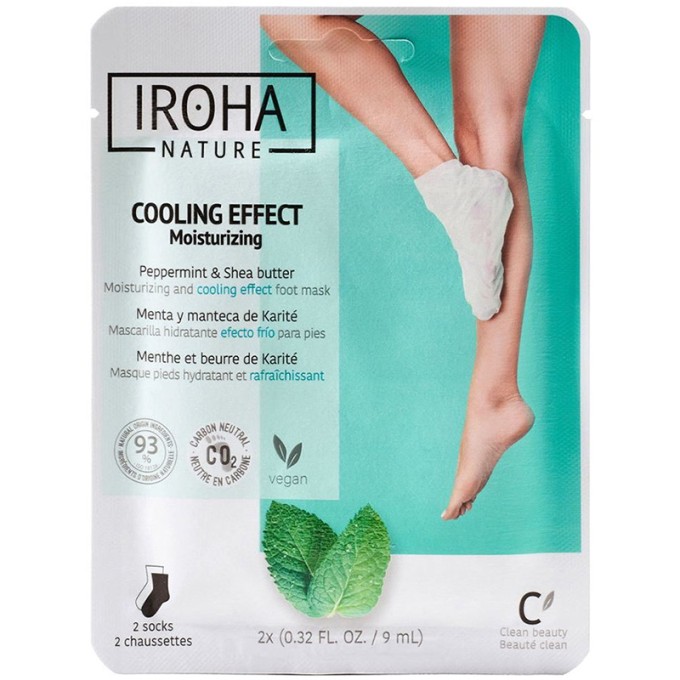 Iroha Relaxing (Peppermint Foot Mask Socks Relax) and Nails with Mint
