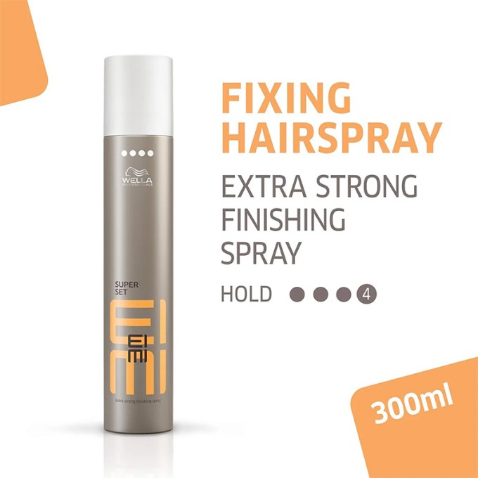 Wella Professional EIMI Super Set - ypač stiprios fiksacijos plaukų lakas, 300 ml