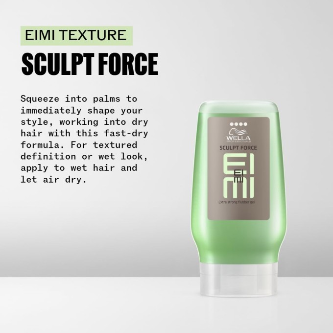 Wella Professional EIMI Sculpt Force - ypač stiprios fiksacijos formuojamasis gelis, 125 ml