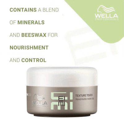 Wella Professional EIMI Texture Touch - matinio efekto plaukų modeliavimo molis, 75 ml