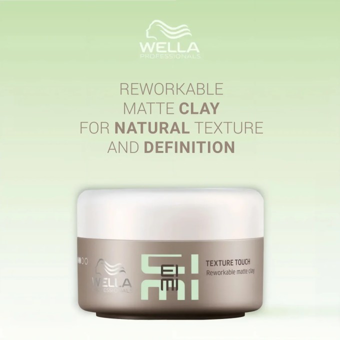Wella Professional EIMI Texture Touch - matinio efekto plaukų modeliavimo molis, 75 ml