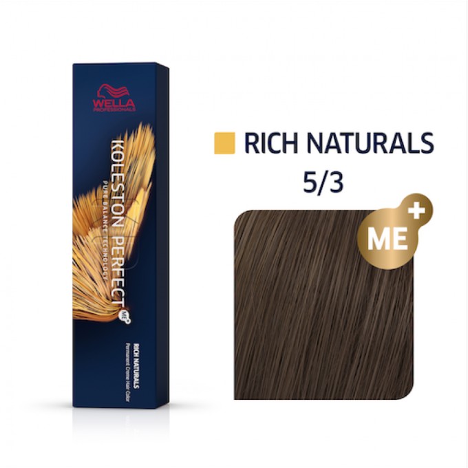 Wella Professional Koleston Perfect ME Rich Naturals - plaukų dažai, 60 ml - 5/3