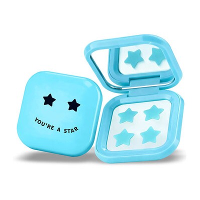 Biov ne Pimple Star Patches & Mirror Case - Sada modrých náplastí ( 32 ks )