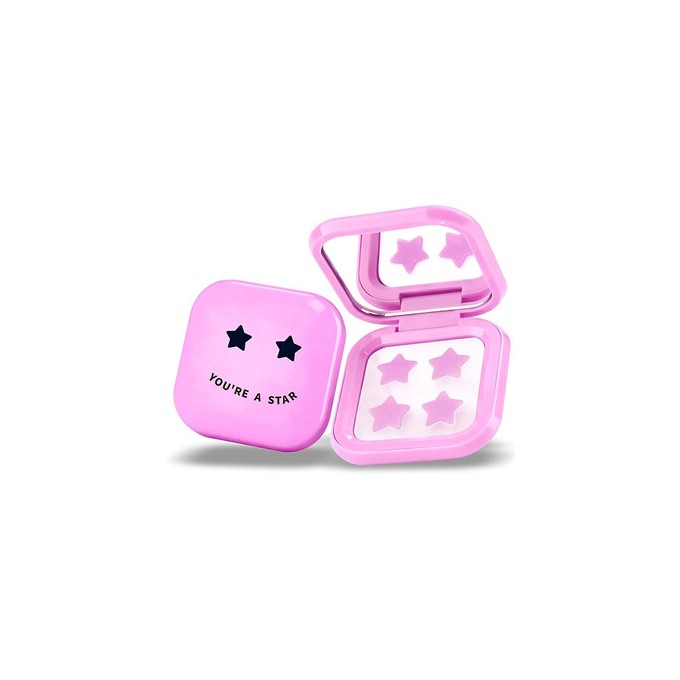 Biov ne Pimple Star Patches & Mirror Case - Sada růžových náplastí ( 32 ks )