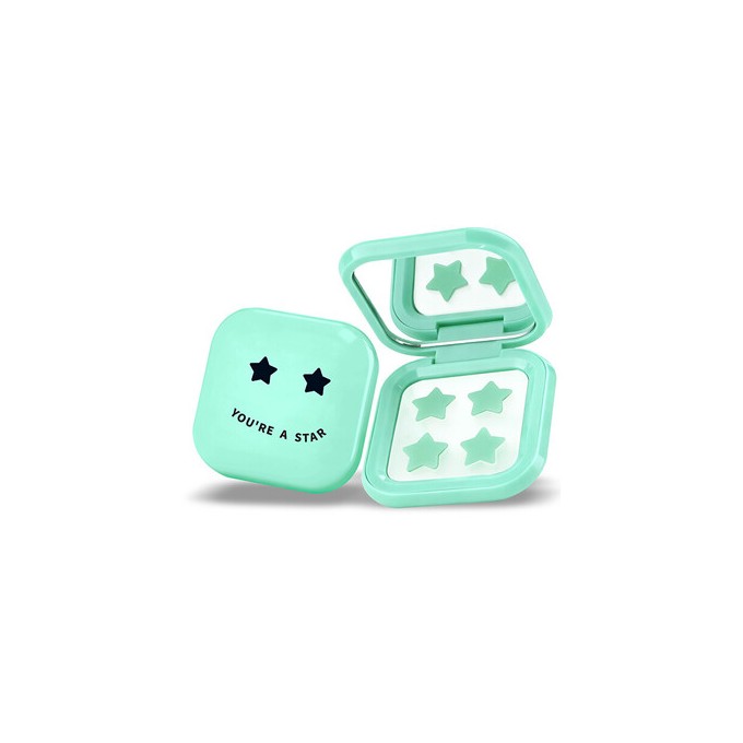 Biov ne Pimple Star Patches & Mirror Case - Sada zelených náplastí ( 32 ks )