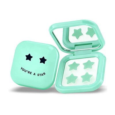 Biov ne Pimple Star Patches & Mirror Case - Sada zelených náplastí ( 32 ks )
