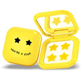 Biov ne Pimple Star Patches & Mirror Case - Sada žlutých náplastí ( 32 ks )