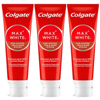 Colgate Max White Coffee, Tea, Wine Toothpaste Trio - Pasta na zuby 75ml
