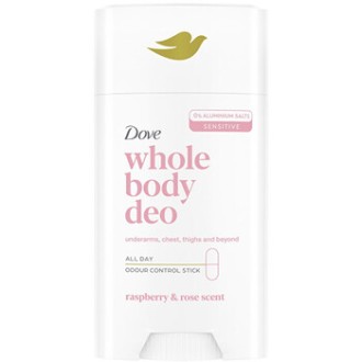 Dove Whole Body Deo Raspberry & Rose Deodorant - Tuhý deodorant 75ml