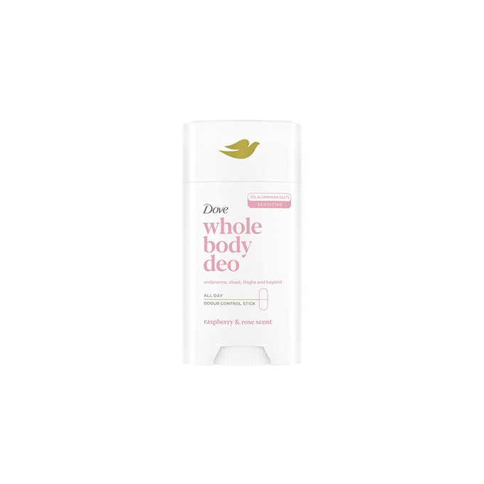 Dove Whole Body Deo Raspberry & Rose Deodorant - Tuhý deodorant 75ml