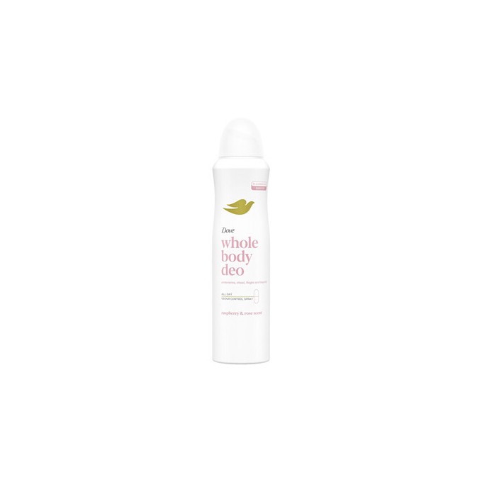Dove Whole Body Deo Raspberry & Rose Deospray - Deodorant ve spreji 150ml
