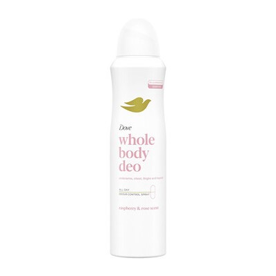 Dove Whole Body Deo Raspberry & Rose Deospray - Deodorant ve spreji 150ml