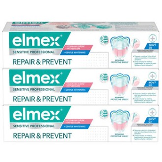 Elmex Repair & Prevent Gentle White Trio - Zubní pasta 75ml