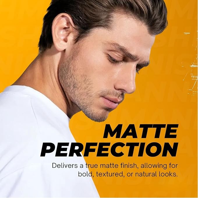 Nishman M2 Matte Clay Hair Styling Wax Keratin -  vyrų plaukų formavimo vaškas, 100 ml