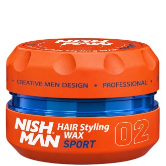 Nishman 02 Hair Styling Wax Sport (Melon Scent) - plaukų formavimo vaškas (pomada), 150 ml