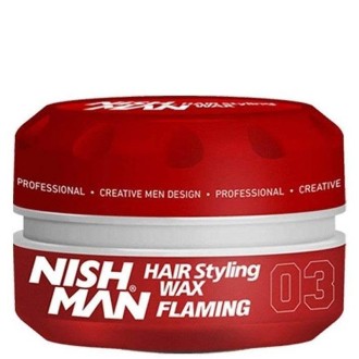 Nishman 03 Hair Styling Wax Flaming -  plaukų formavimo pomada, 150 ml