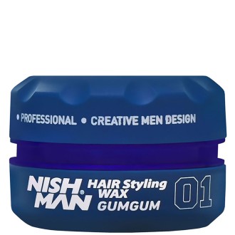 Nishman 01 Hair Styling Wax Gumgum -  plaukų formavimo vaškas, vyrams, 150 ml