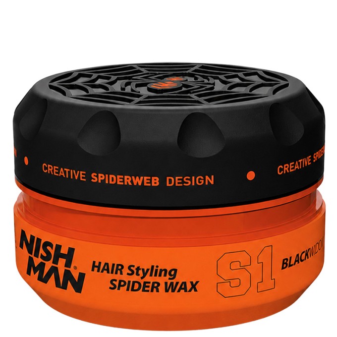 Nishman S1 Hair Styling Spider Wax Black Widow - plaukų formavimo vaškas, 150 ml