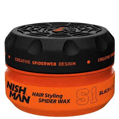 Nishman S1 Hair Styling Spider Wax Black Widow - plaukų formavimo vaškas, 150 ml