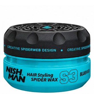 Nishman S3 Hair Styling Spider Wax Blueweb Wax -  plaukų formavimo vaškas, 150 ml