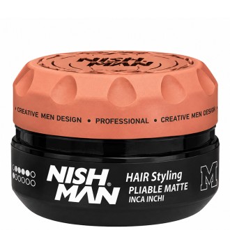 Nishman M6 Hair Styling Pliable Matte Paste Inca Inchi - matinį efektą suteikianti plaukų formavimo pasta, 100 ml