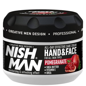 Nishman Hand&Face Pomegranate Cream - universalus drėkinamasis ir maitinamasis kremas, 300 ml