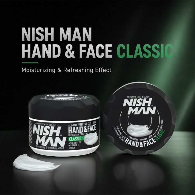 Nishman Hand&Face Classic Cream - universalus drėkinamasis ir maitinamasis kremas, 300 ml